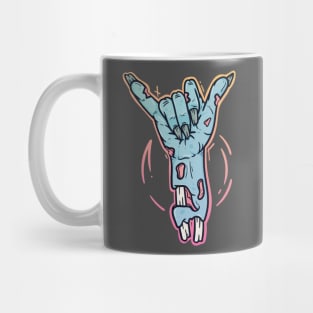 zombie shaka sign Mug